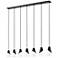 Aimie by Z-Lite Matte Black 7 Light Linear Chandelier