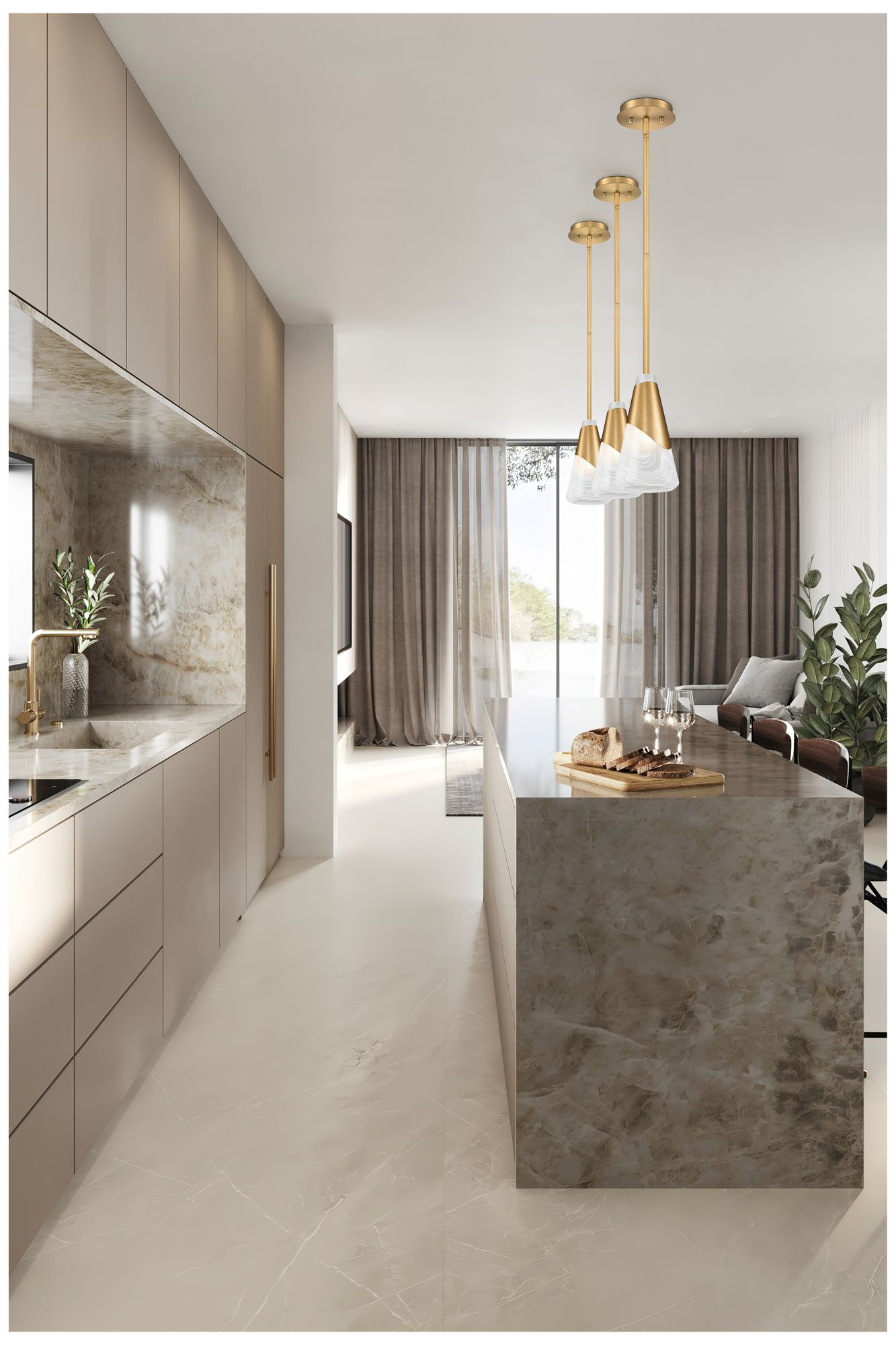 Image 2 Aimie by Z-Lite Modern Gold 1 Light Pendant more views