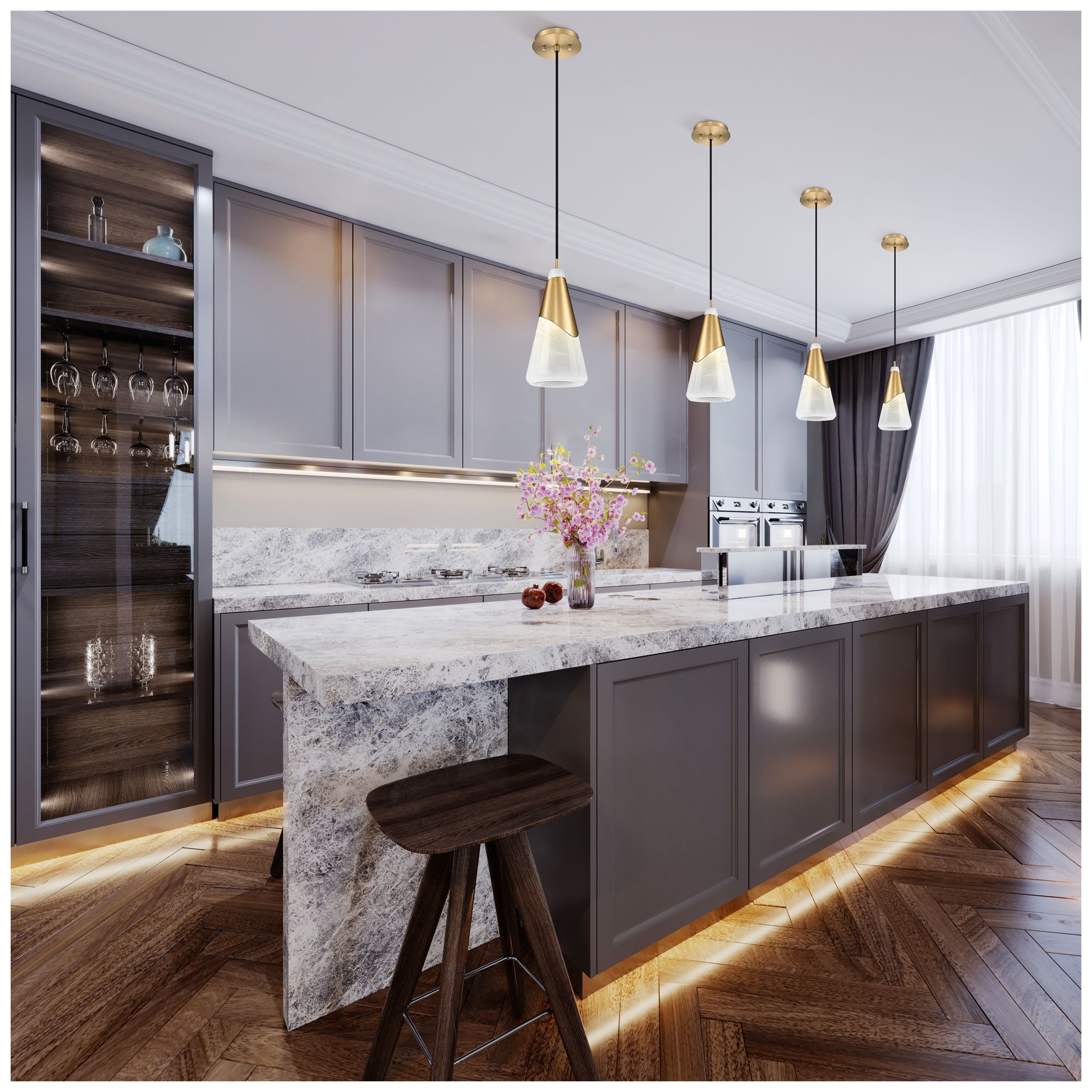 Image 3 Aimie by Z-Lite Modern Gold 1 Light Pendant more views