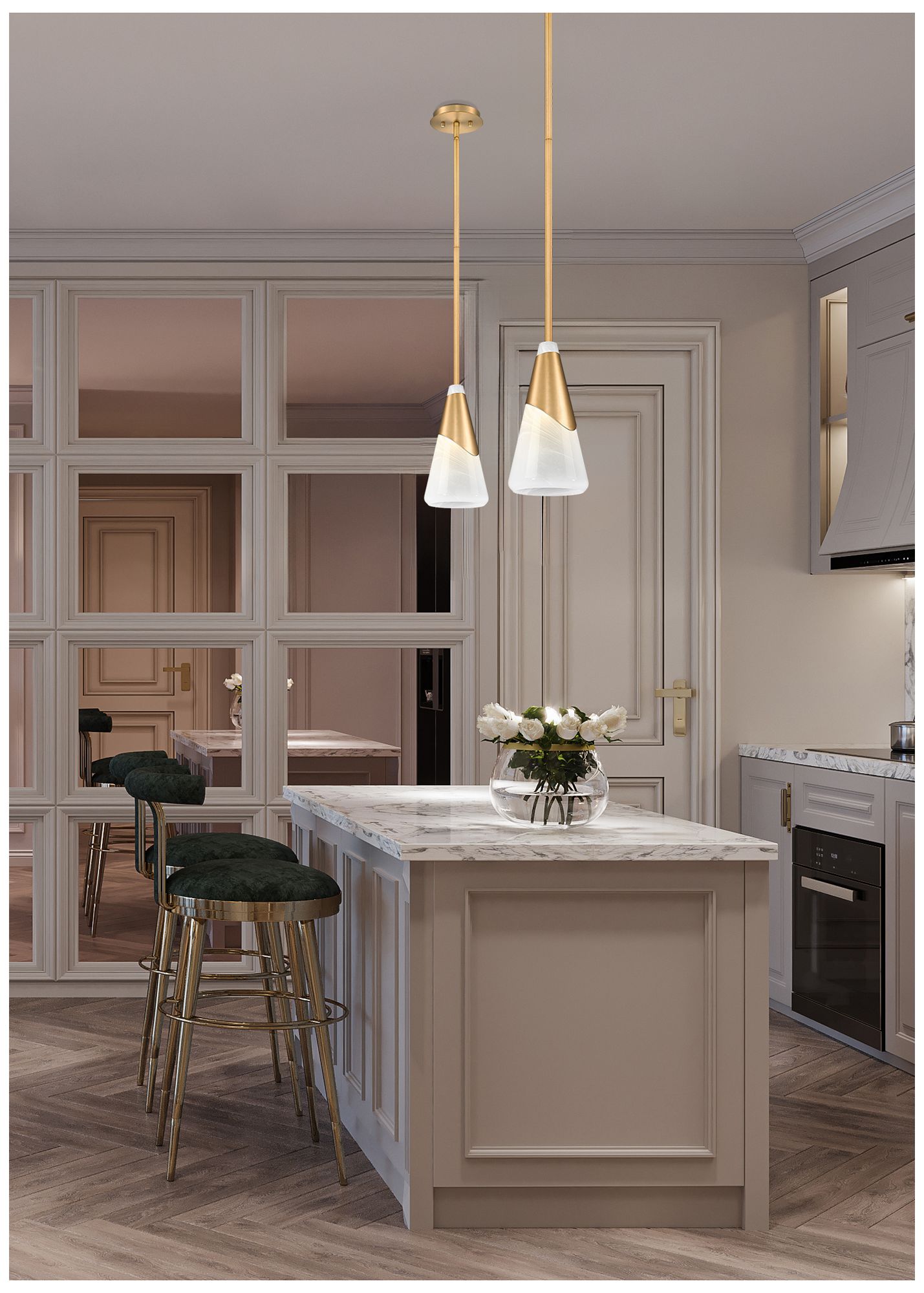 Image 3 Aimie by Z-Lite Modern Gold 1 Light Pendant more views