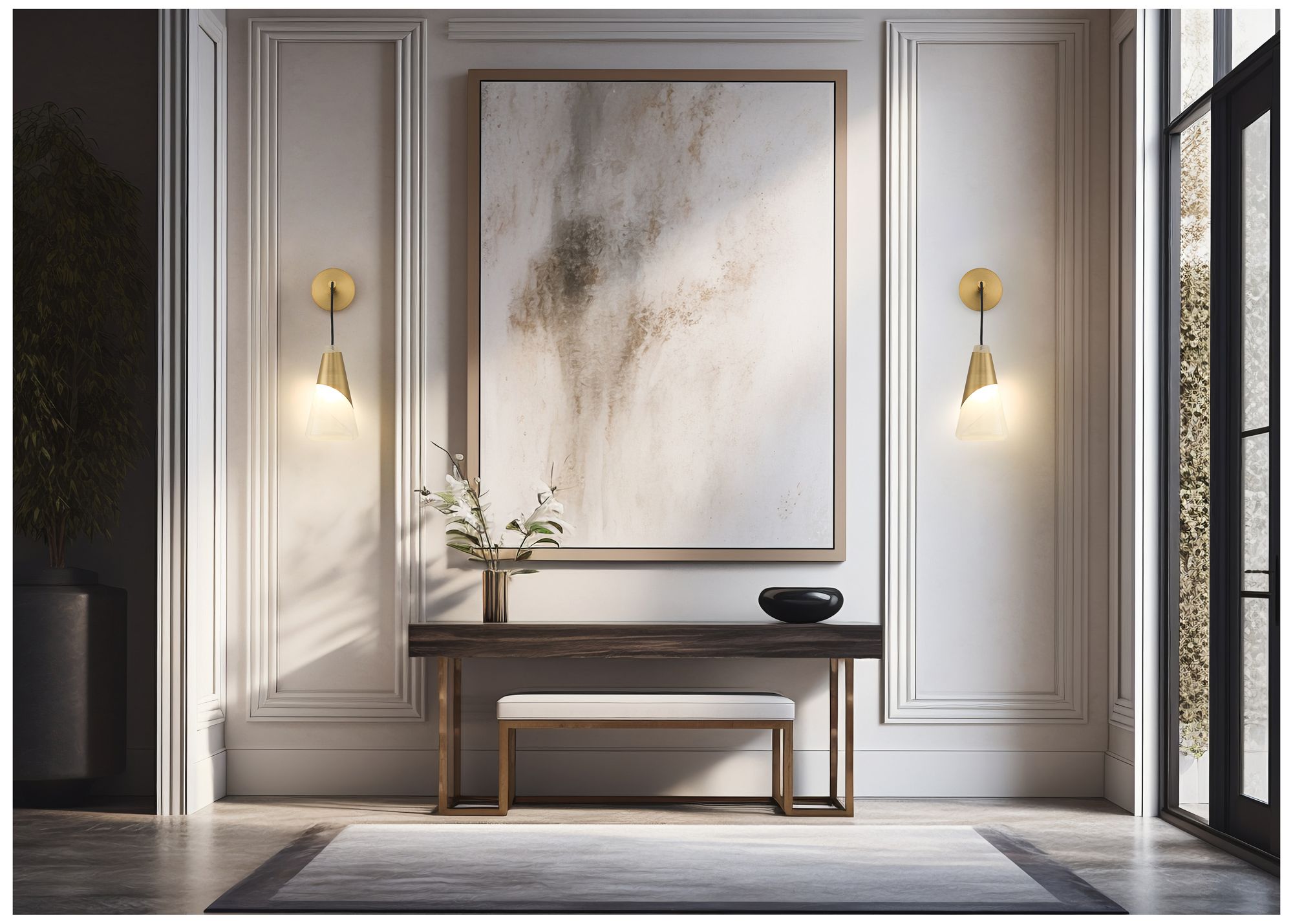 Image 3 Aimie by Z-Lite Modern Gold 1 Light Wall Sconce more views