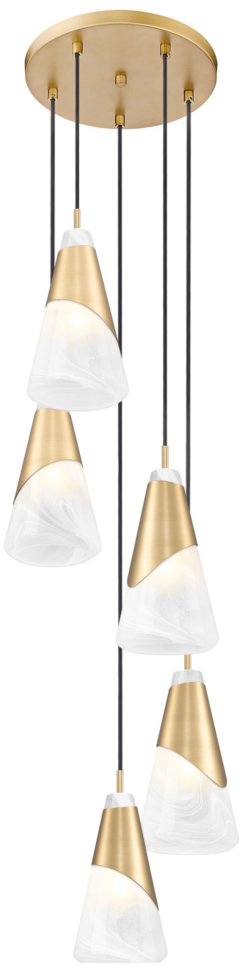 Image 4 Aimie by Z-Lite Modern Gold 5 Light Chandelier more views