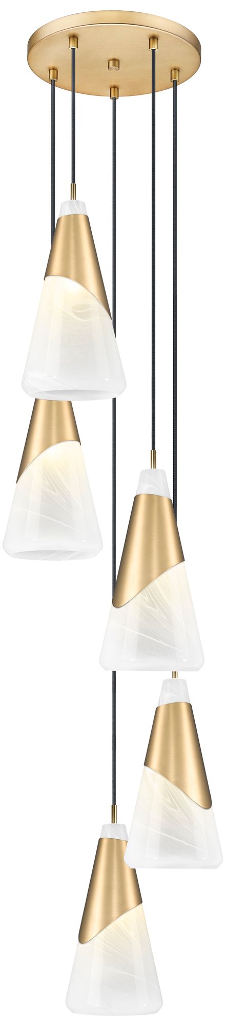 Image 5 Aimie by Z-Lite Modern Gold 5 Light Chandelier more views