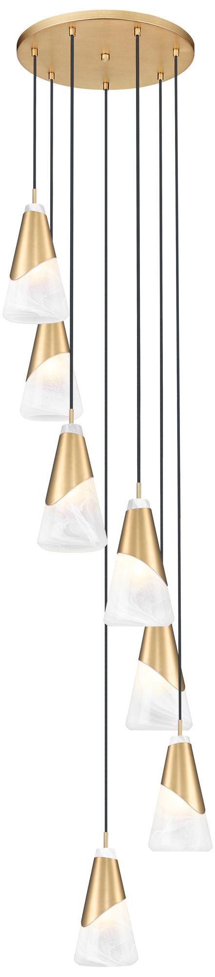 Image 5 Aimie by Z-Lite Modern Gold 7 Light Chandelier more views