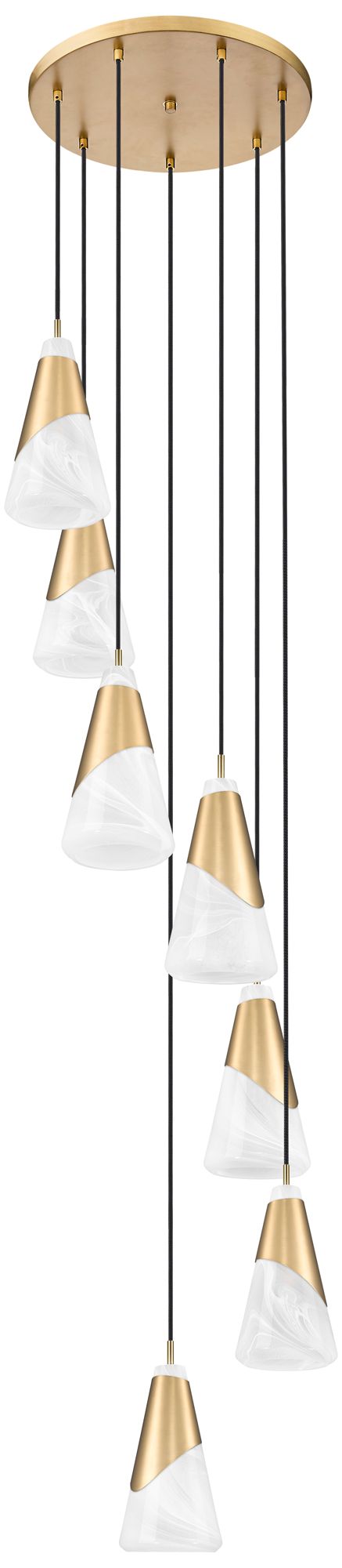 Image 7 Aimie by Z-Lite Modern Gold 7 Light Chandelier more views