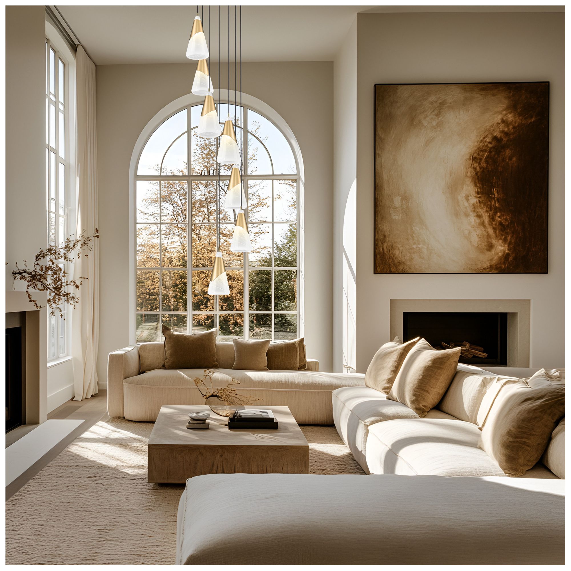 Image 2 Aimie by Z-Lite Modern Gold 7 Light Chandelier more views