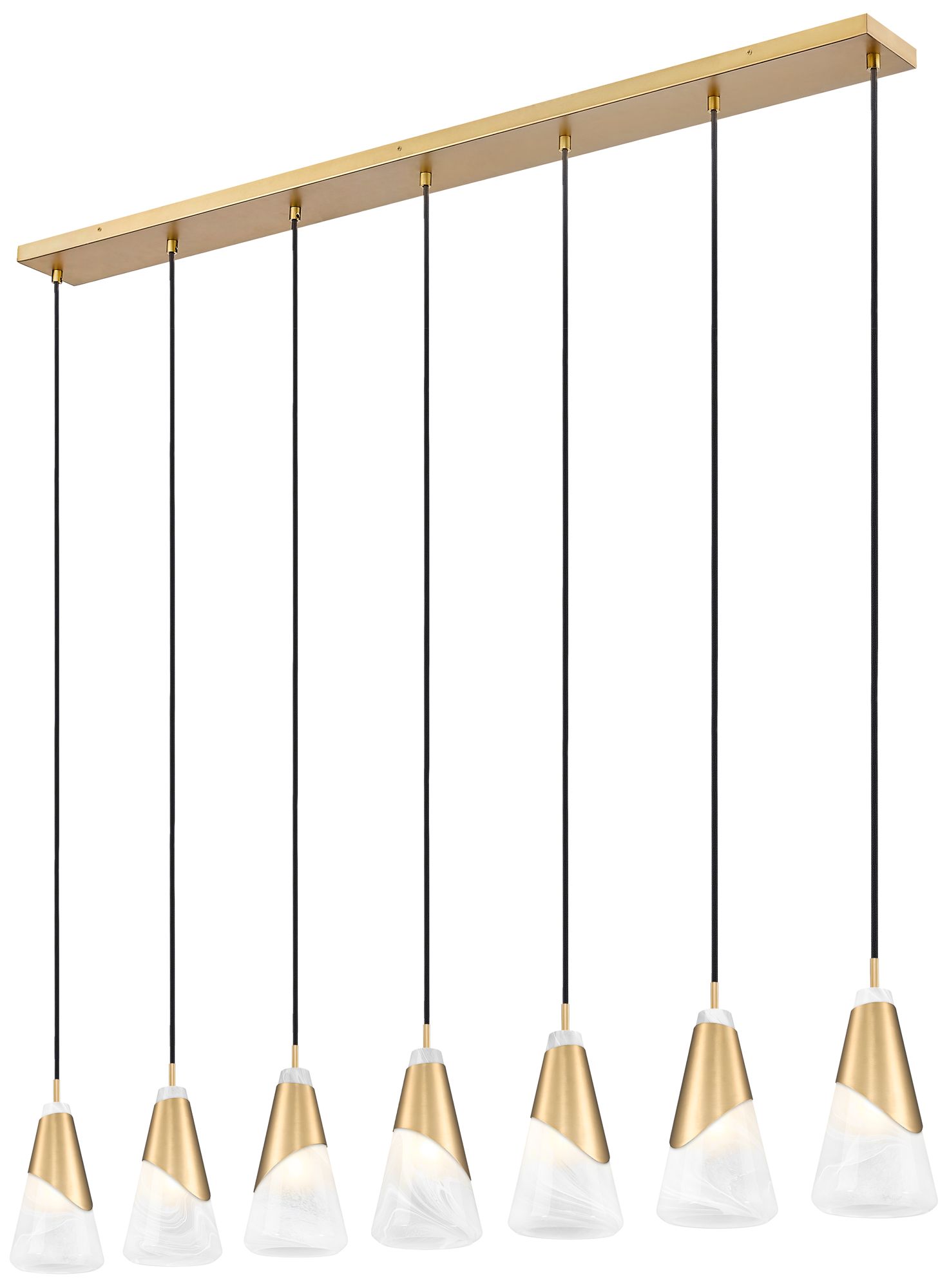 Image 4 Aimie by Z-Lite Modern Gold 7 Light Linear Chandelier more views