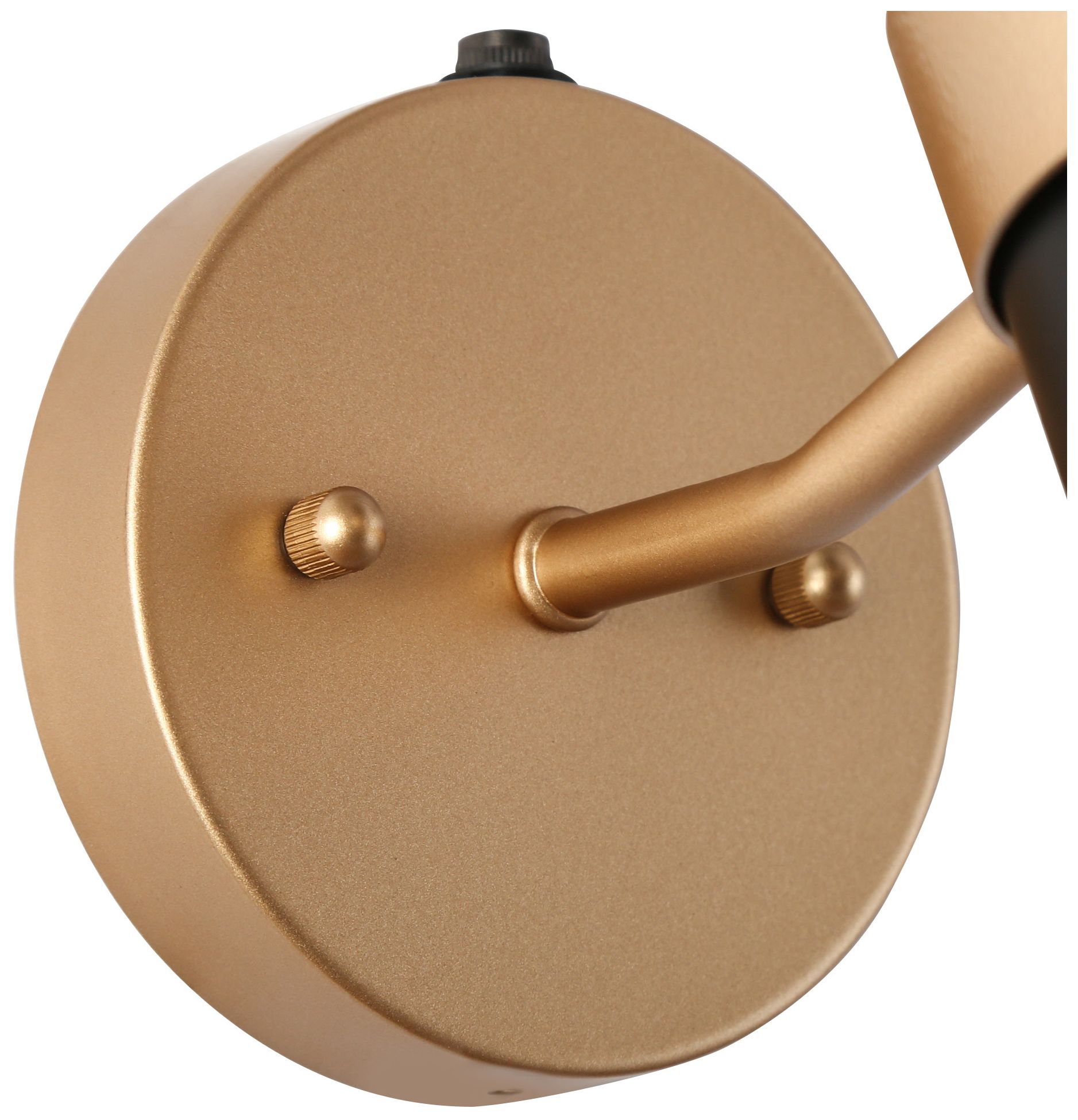 Image 3 Aimone 3.9" Wide Gold Black 1-Light Outdoor Wall Sconce more views