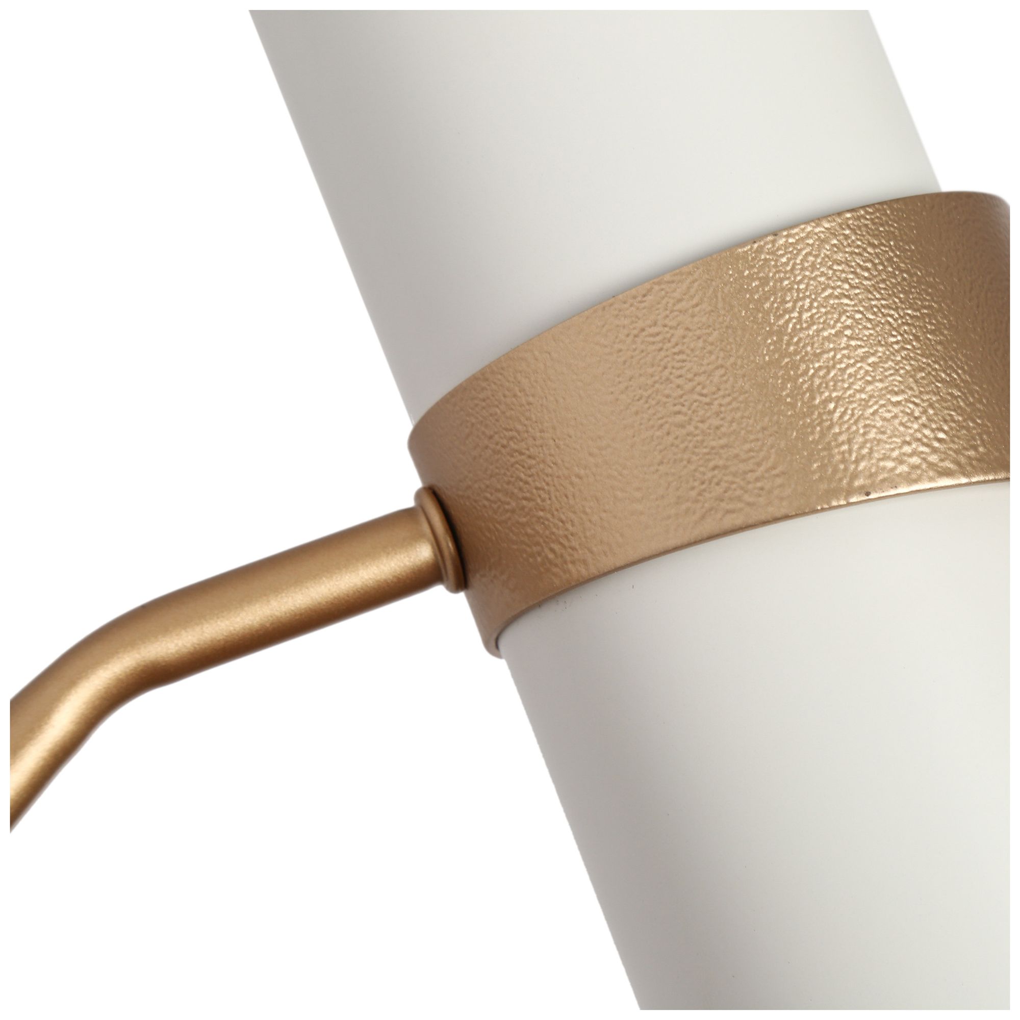 Image 5 Aimone 3.9" Wide White Gold 1-Light Outdoor Wall Sconce more views