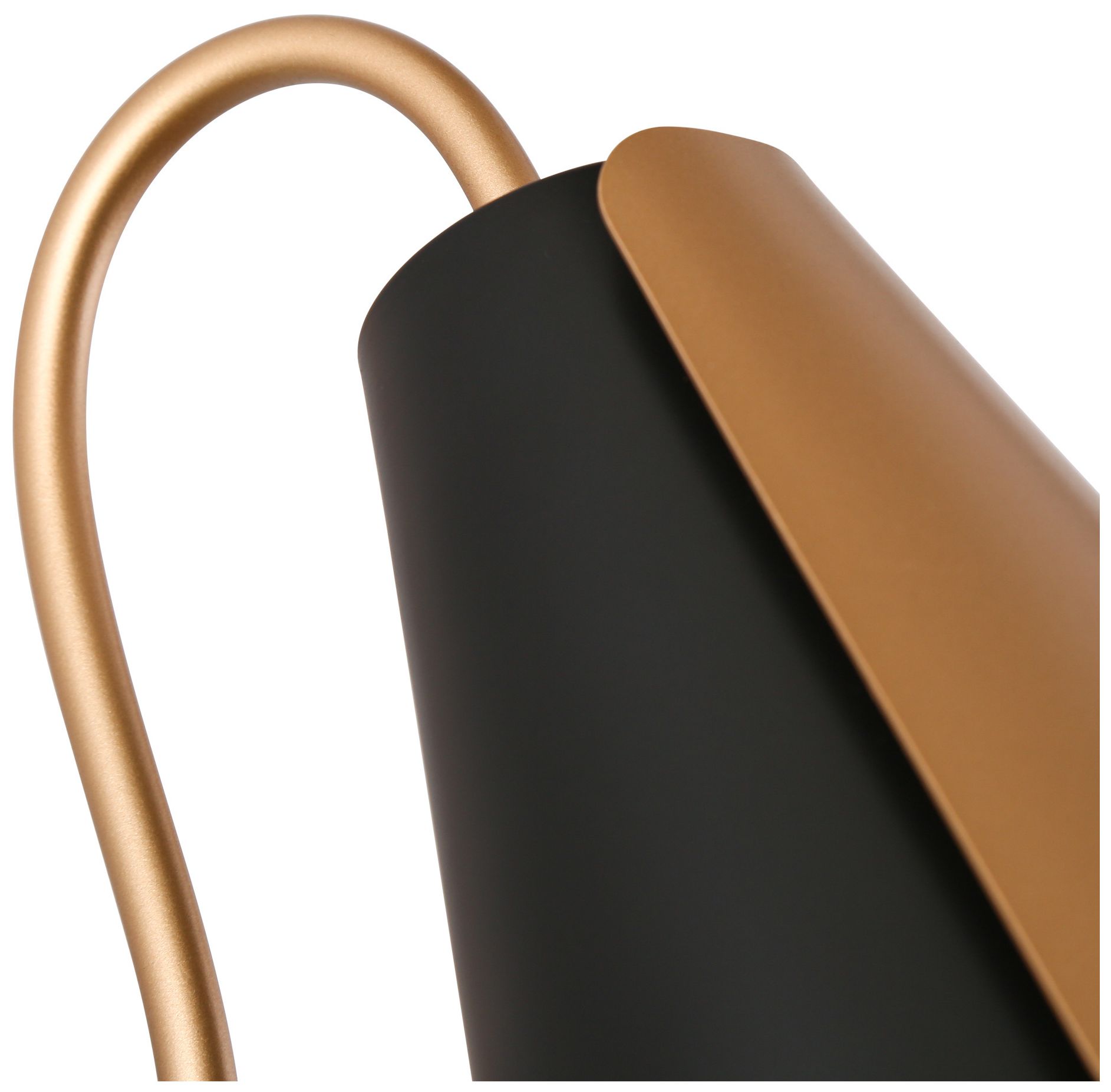 Image 5 Aimone 5.7" Wide Black Gold 1-Light Outdoor Wall Sconce more views