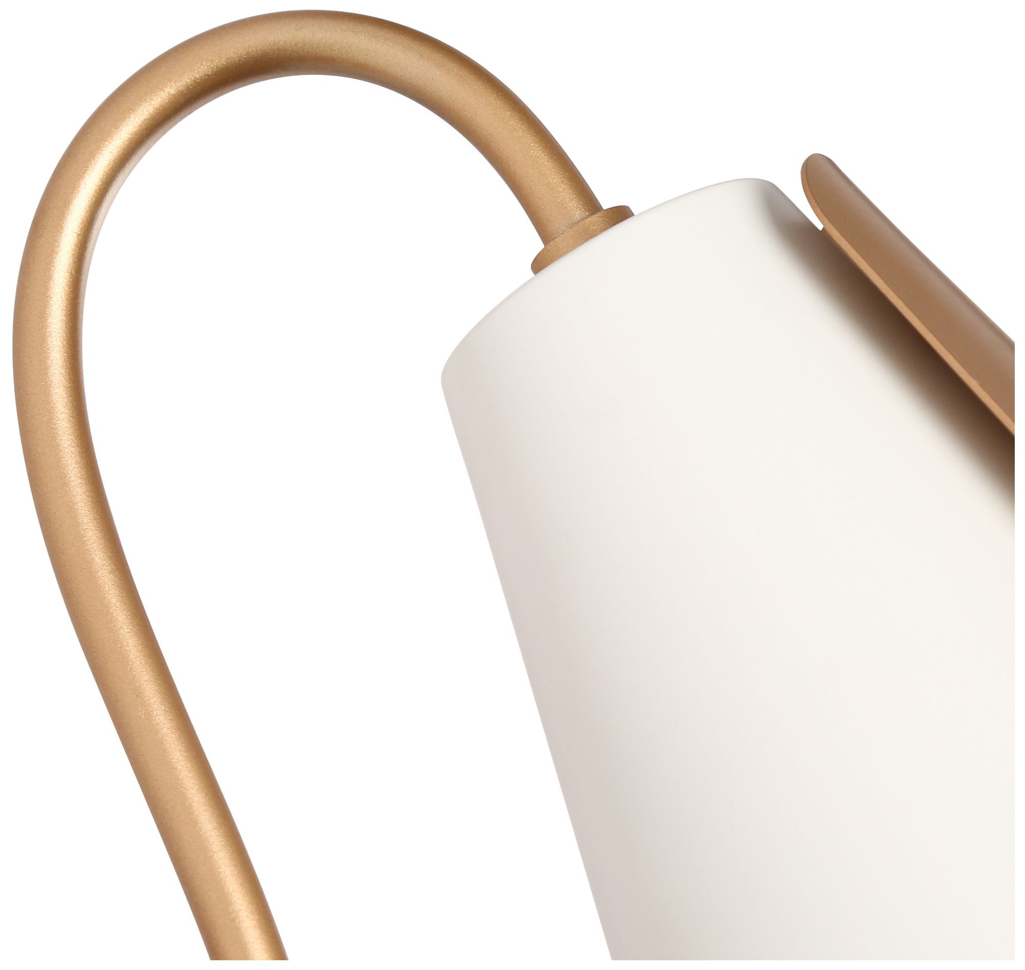 Image 3 Aimone 5.7" Wide White Gold 1-Light Outdoor Wall Sconce more views