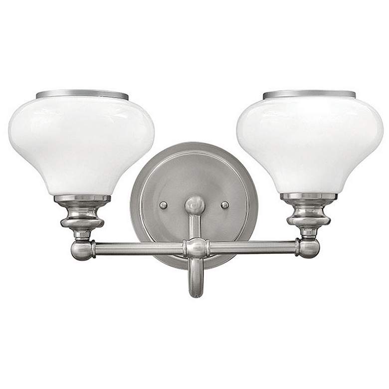Image 1 Ainsley 9 1/4 inch High Nickel Wall Sconce by Hinkley Lighting