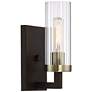 Ainsley Court 10 1/2" High Aged Kingston Bronze Wall Sconce