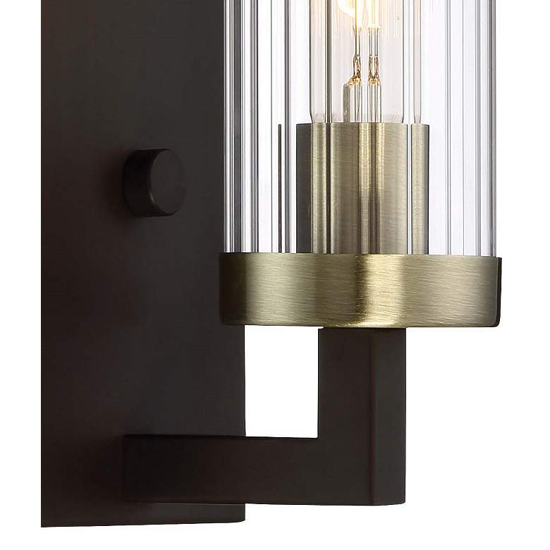 Image 2 Ainsley Court 10 1/2 inch High Aged Kingston Bronze Wall Sconce more views