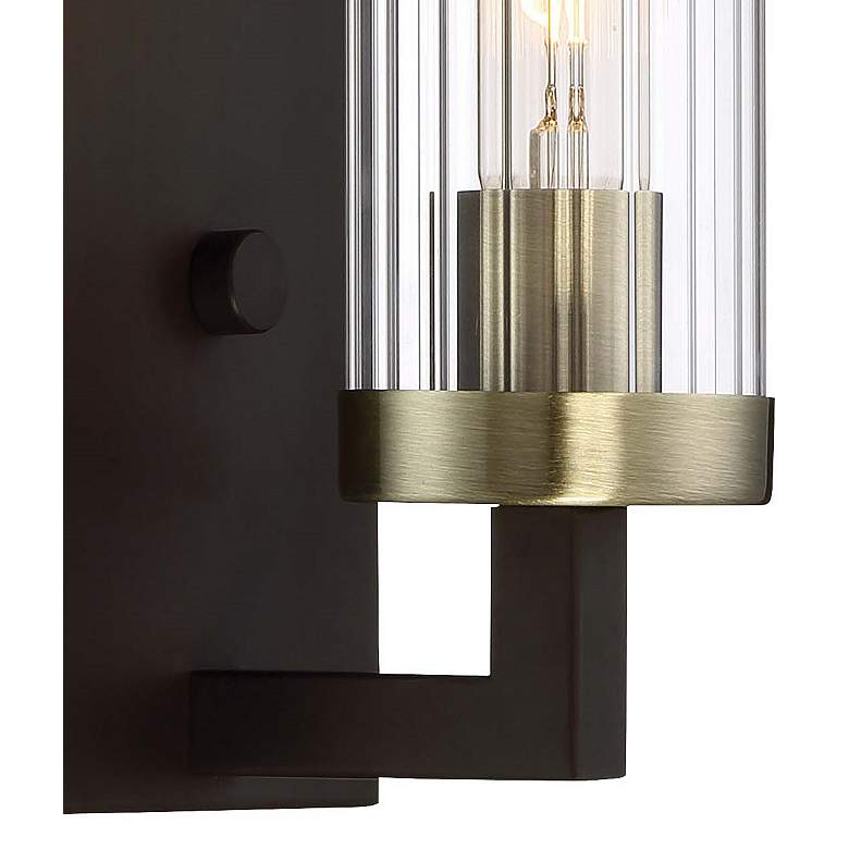 Image 3 Ainsley Court 10 1/2 inch High Aged Kingston Bronze Wall Sconce more views