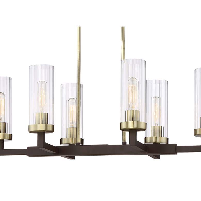 Image 3 Ainsley Court 30 1/4"W Bronze and Brass 6-Light Chandelier more views