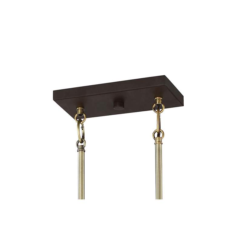 Image 4 Ainsley Court 30 1/4"W Bronze and Brass 6-Light Chandelier more views