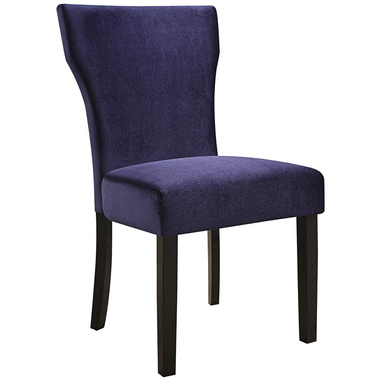 Image 1 Ainsley Plum Velvet Upholstered Side Chair