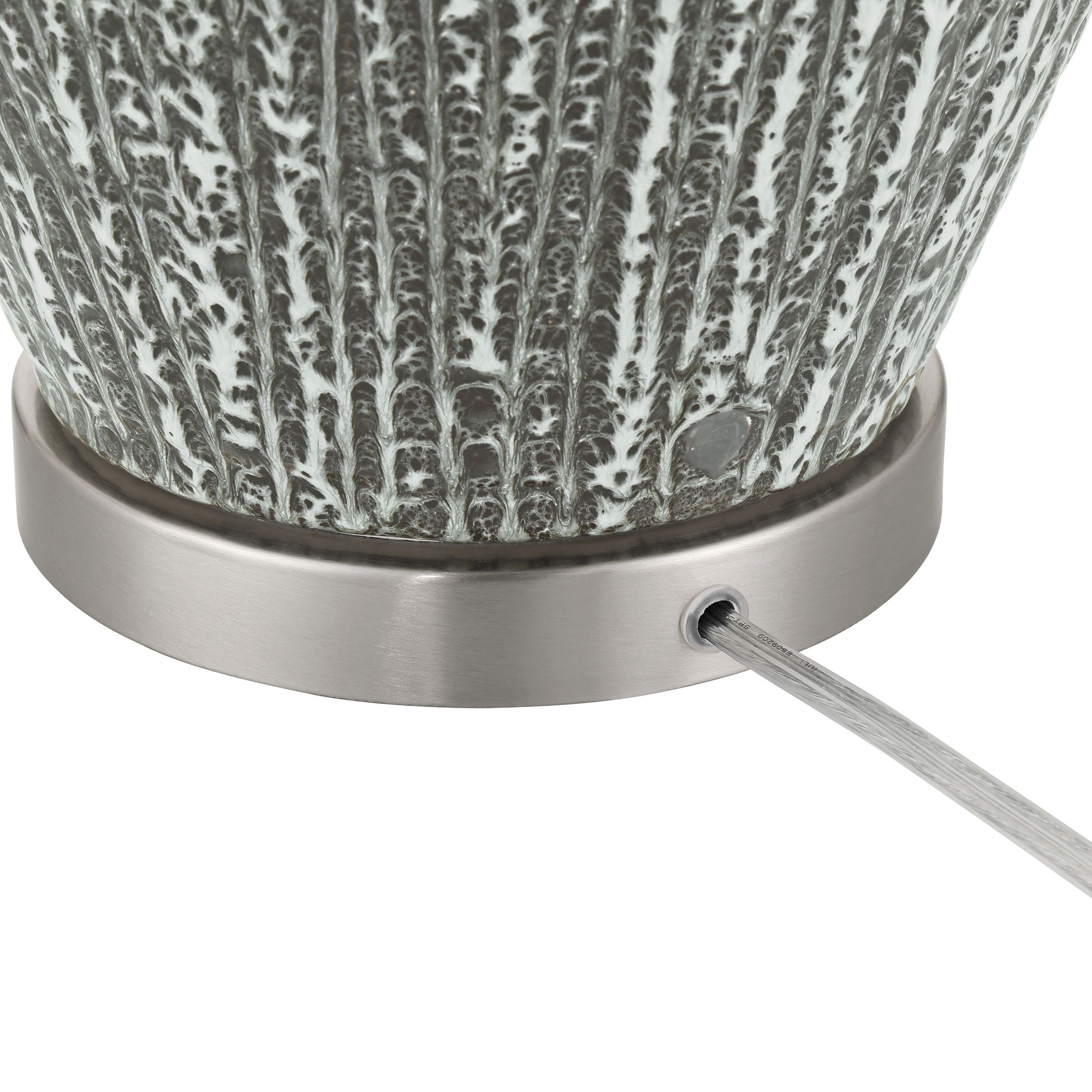 Image 7 Ainsworth 28 1/4" Textured Silver Glaze Ceramic Table Lamp more views