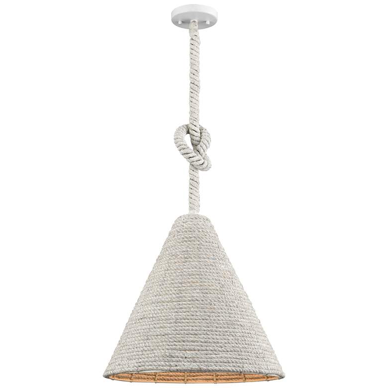 Image 1 Air Loom 16.5 inch Wide 1-Light Pendant - White