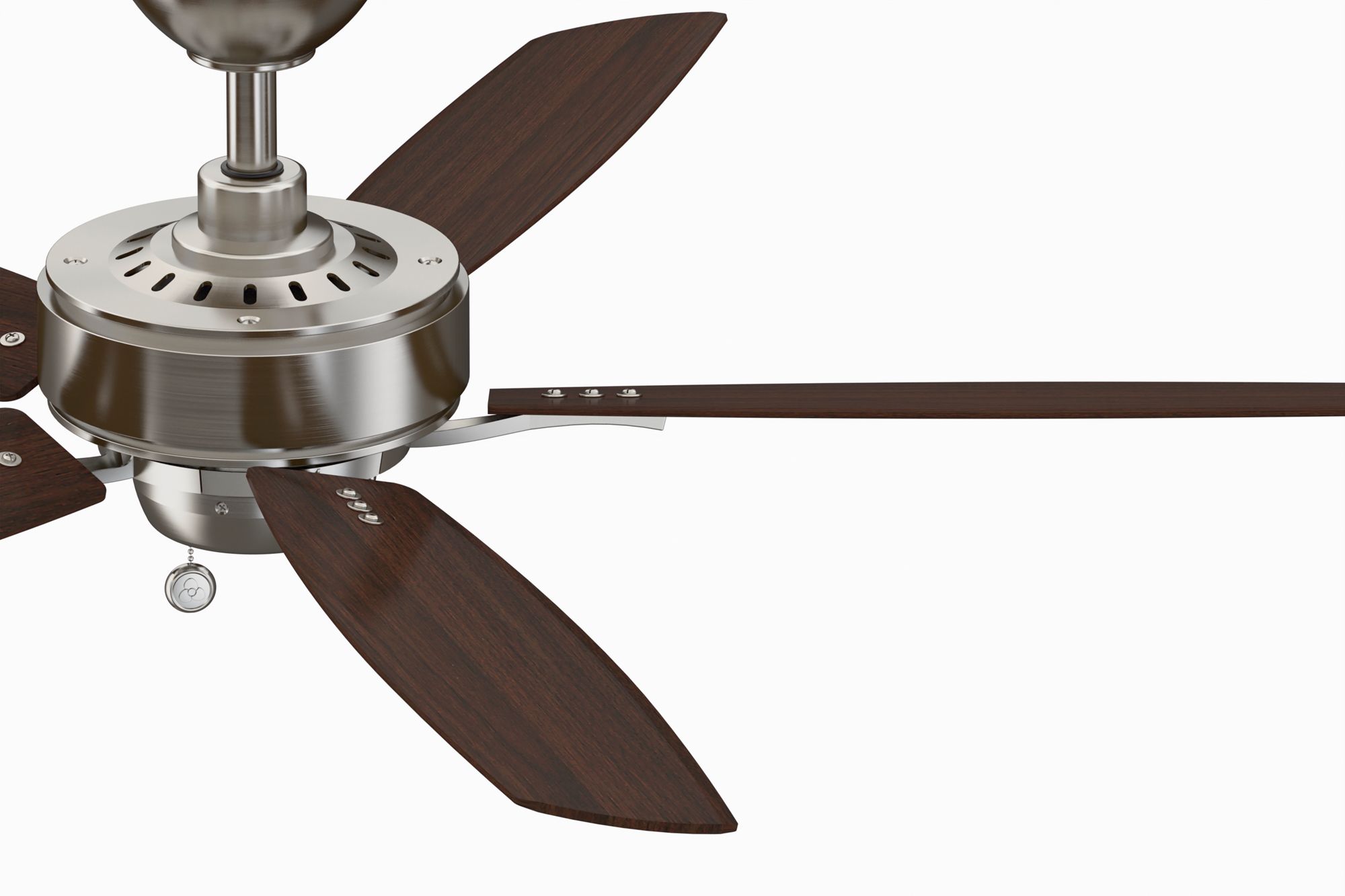 Image 6 Aire Deluxe 52 in Indoor Fan - Br. Nickel more views