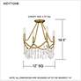 7_Airedale 4-Light Aged Brass Semi-Flush Mount more views