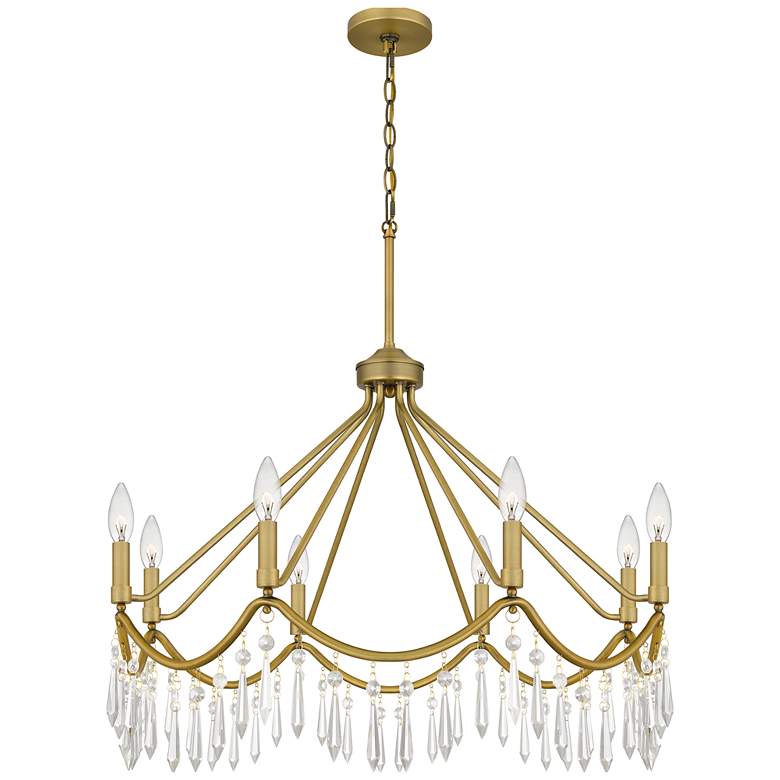 Image 1 Airedale 8-Light Aged Brass Chandelier