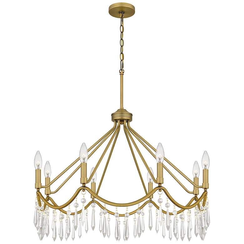 Image 2 Airedale 8-Light Aged Brass Chandelier