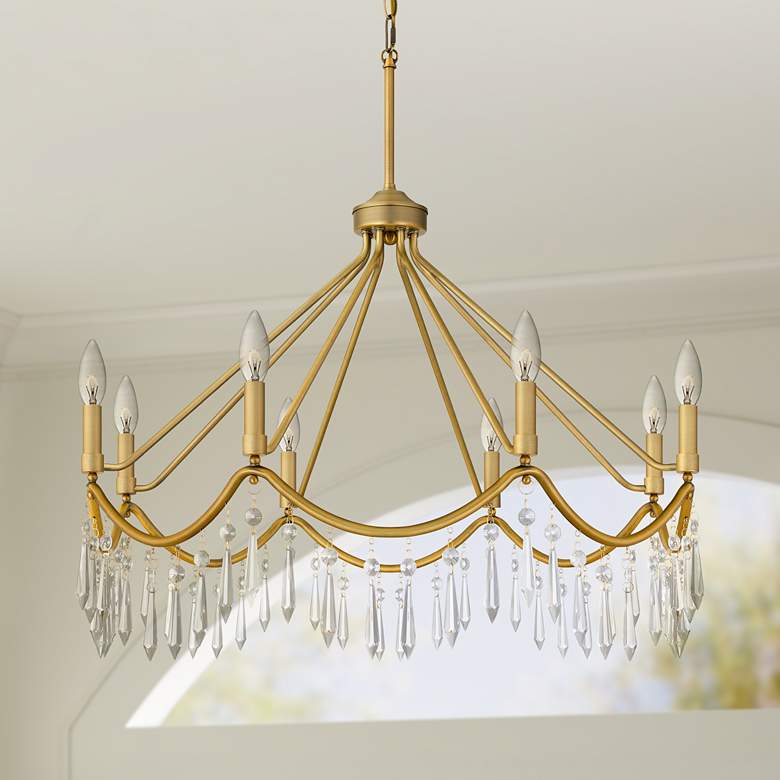 Image 1 Airedale 8-Light Aged Brass Chandelier