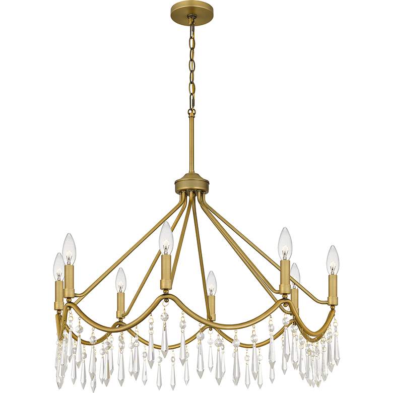 Image 4 Airedale 8-Light Aged Brass Chandelier more views