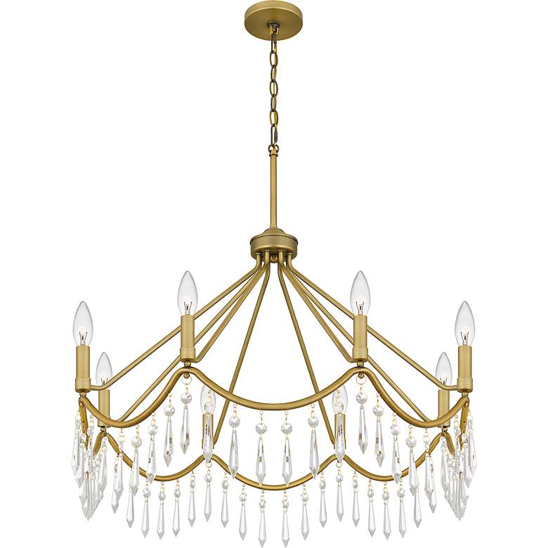Image 5 Airedale 8-Light Aged Brass Chandelier more views
