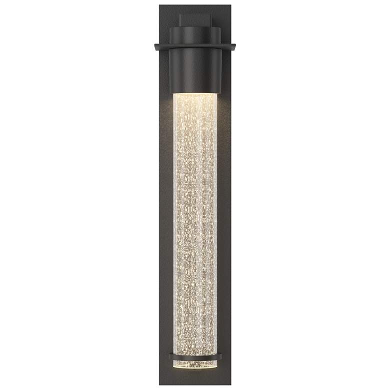 Image 2 Airis 24.3"H Medium Coastal Black Dark Sky Outdoor Sconce w/ Seeded Glass