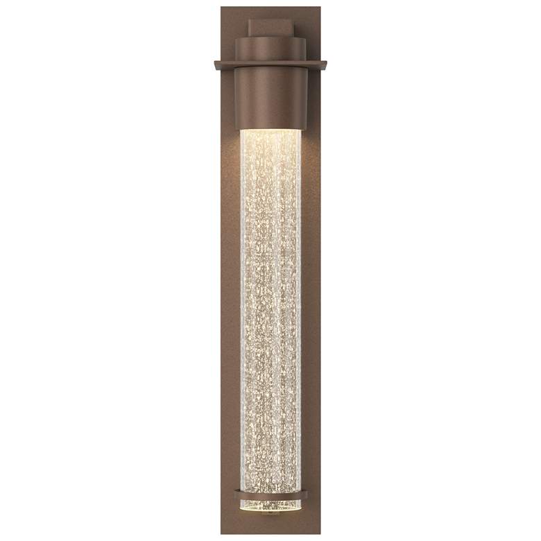 Image 1 Airis 24.3"H Medium Coastal Bronze Dark Sky Outdoor Sconce w/ Seeded Glass
