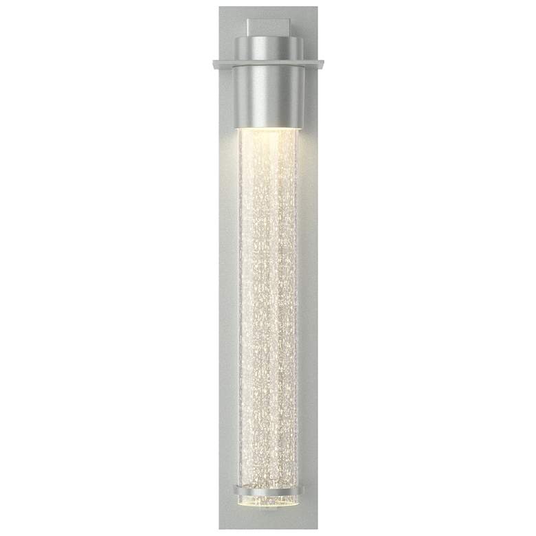 Image 1 Airis 24.3" High Vintage Platinum Sconce With Seeded Clear Glass Shade