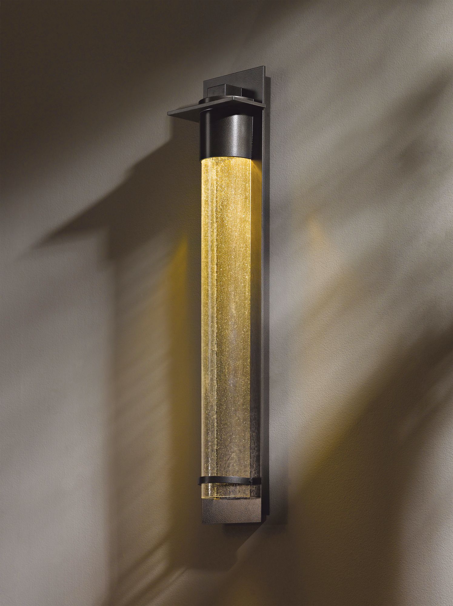 Image 2 Airis 33"H Dark Sky Friendly Smoke Outdoor Sconce w/ Seeded Shade more views