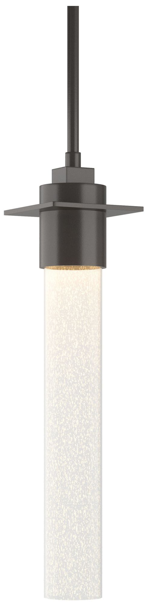 Airis 4" Wide Oil Rubbed Bronze Mini Pendant w/ Seeded Clear Glass