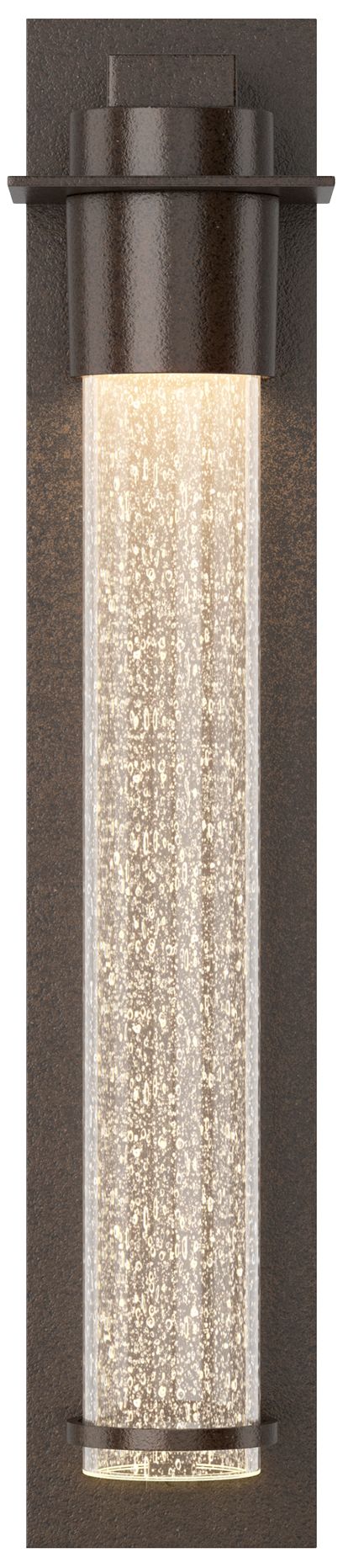 Airis Medium Dark Sky Outdoor Sconce Bronze Clear Glass Made to Order
