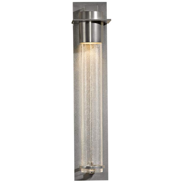Image 1 Airis Sconce - Sterling Finish - Seeded Clear Glass