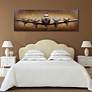 Airplane 72" Wide Mixed Media Metal Dimensional Wall Art