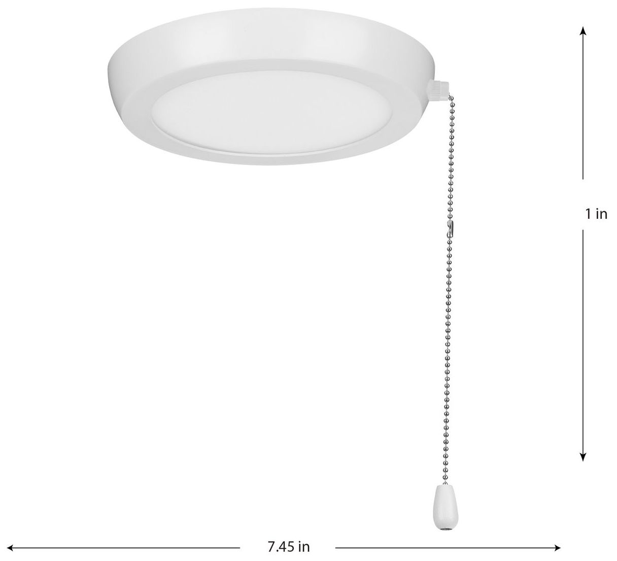 Image 4 AirPro 7" 1-Light Integrated LED Edgelit Ceiling Fan Light Kit more views
