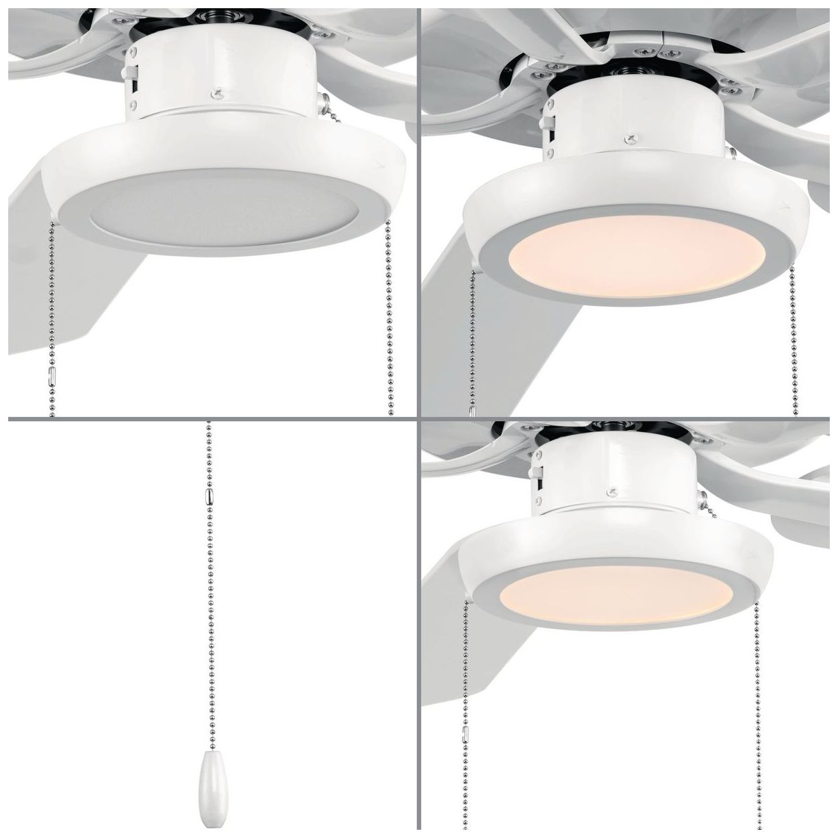 AirPro 7" 1-Light Integrated LED Edgelit Ceiling Fan Light Kit