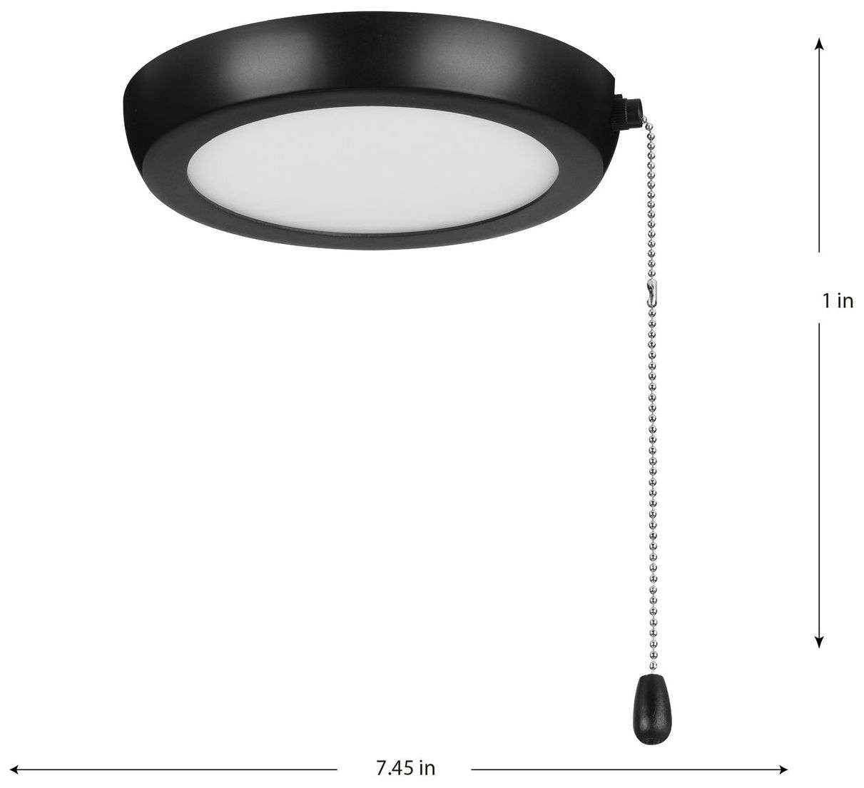 Image 4 AirPro 7" 1-Light Integrated LED Edgelit Ceiling Fan Light Kit more views