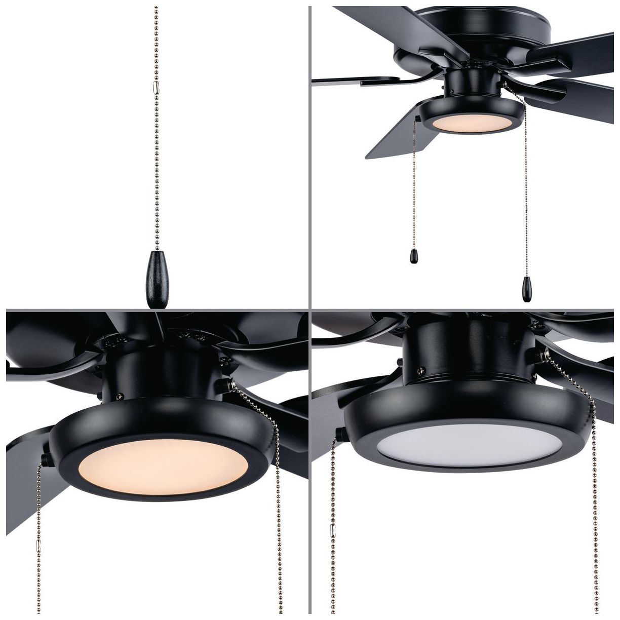 AirPro 7" 1-Light Integrated LED Edgelit Ceiling Fan Light Kit