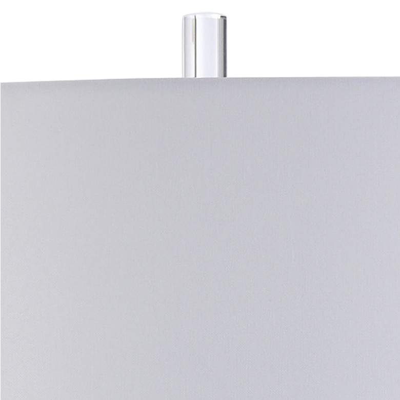 Image 3 Aisha Silver Metallic Ceramic Teardrop Table Lamp more views