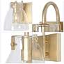 4_Aivan 2-Light 13.5" Wide Gold Bath Light more views