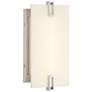 1_Aizen 11" High Brushed Nickel LED Wall Sconce