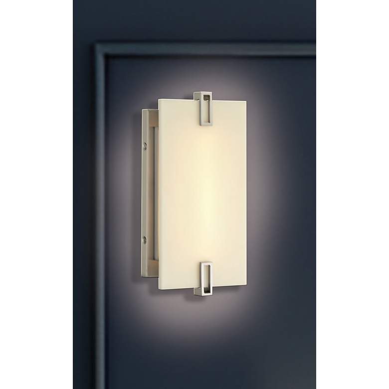 Image 2 Aizen 11" High Brushed Nickel LED Wall Sconce more views