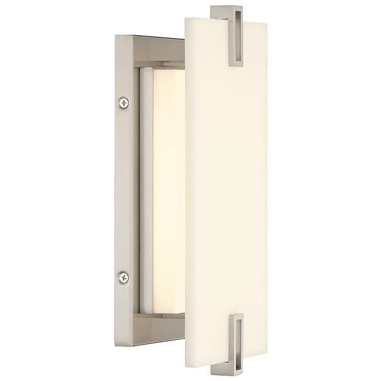 Image 5 Aizen 11" High Brushed Nickel LED Wall Sconce more views