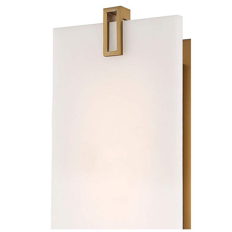 Image 7 Aizen 12" High Soft Brass LED Wall Sconce more views