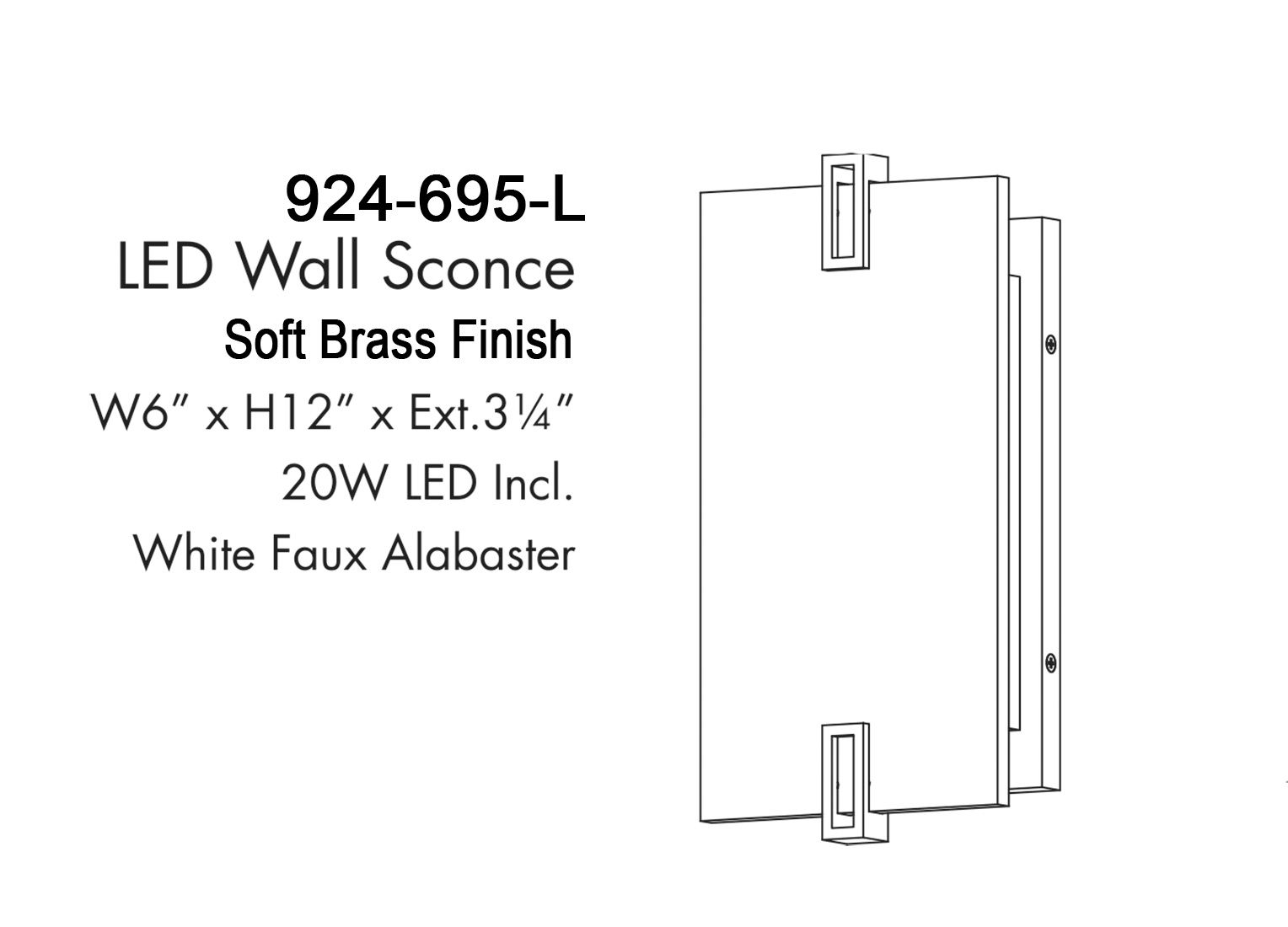 Aizen 12" High Soft Brass LED Wall Sconce